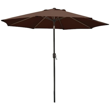 Crank Umbrella, 929 In H, 1079 In W Canopy, 1079 In L Canopy, Round Canopy, Steel Frame